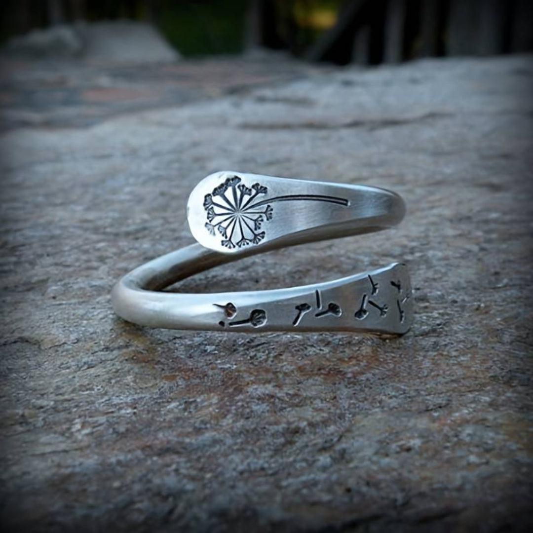 Vintage Åben Mælkebøtte Ring