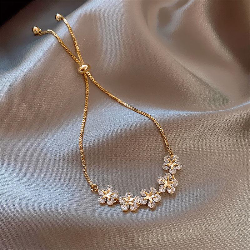 Armbånd Crystal Daisy i Guld
