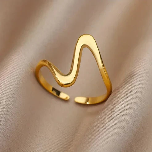 Uregelmæssig Guld Ring