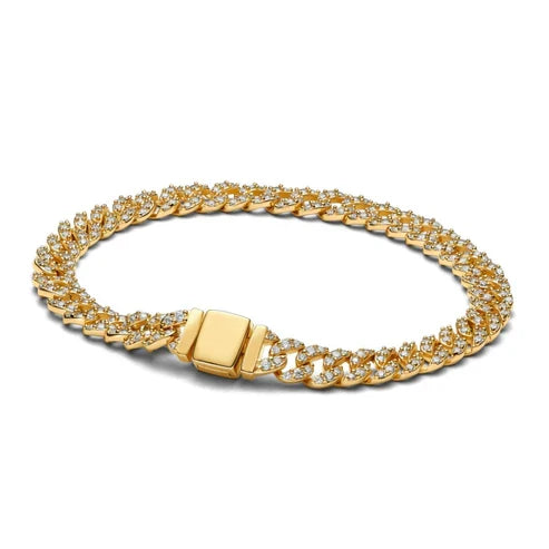 Pave Cuban Armbånd