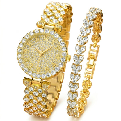 Sæt af Ur og Armbånd Luxe Radiance | Guld