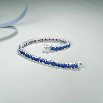 Sapphire Tennis Armbånd