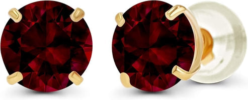 Ruby Runde Stud Øreringe