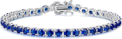 Sapphire Tennis Armbånd