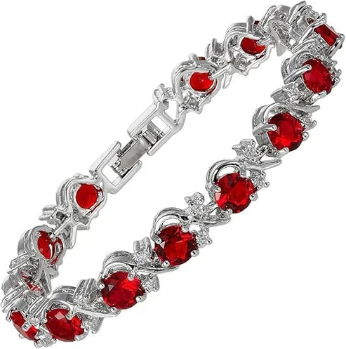 Ruby Vine Tennis Armbånd