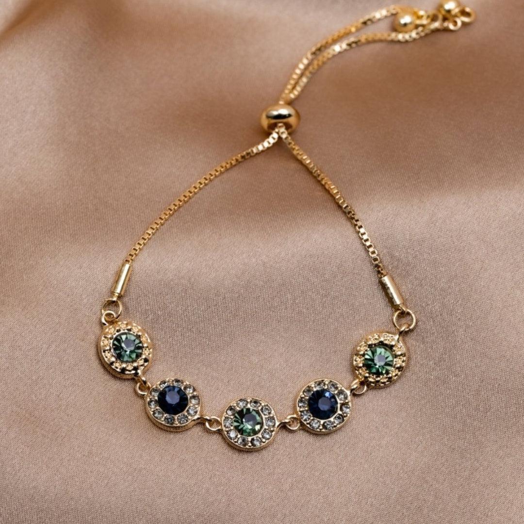 Justerbar Zirconia Armbånd i Guld