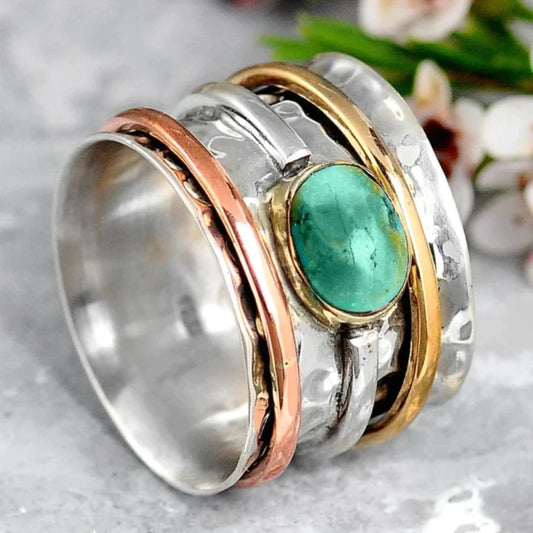 Sølv, Guld og Roséguld Bezel Accent Ring
