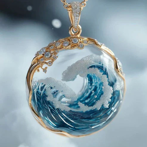 Elegant Ocean Gold Halskæde