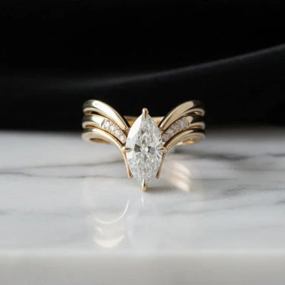 Drop Crown Guld Ring