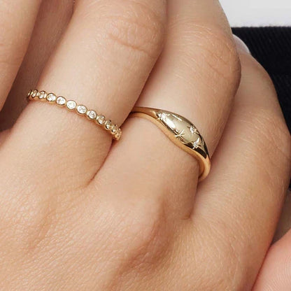 Diamant Kuppel Ring