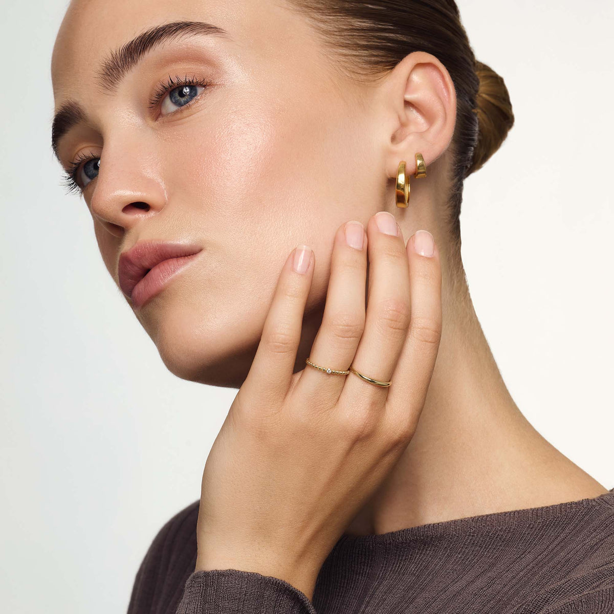 Dome Ring Tynd | Guld