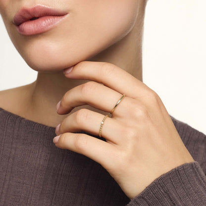 Dome Ring Tynd | Guld