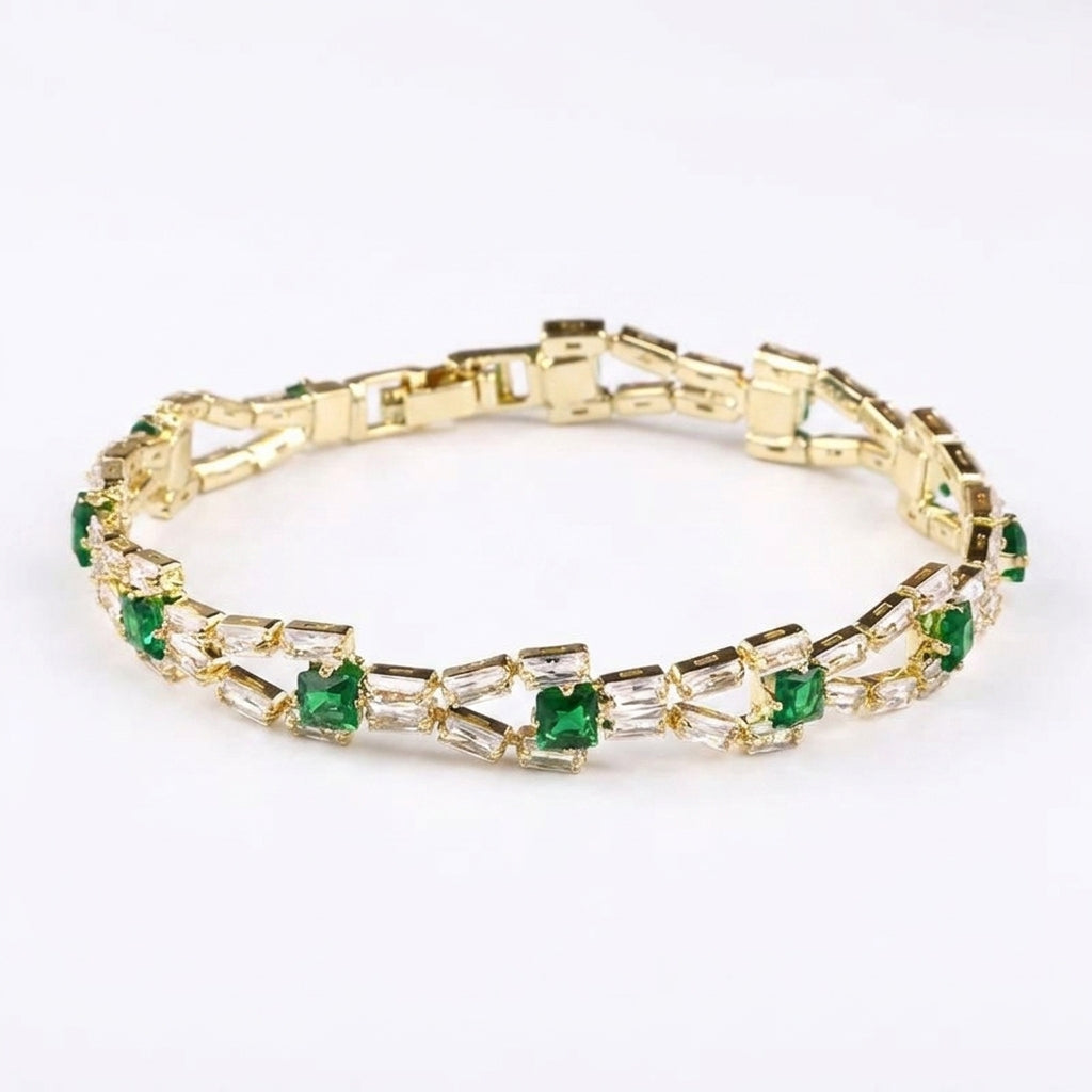 Verde Link Tennisarmbånd | Guld