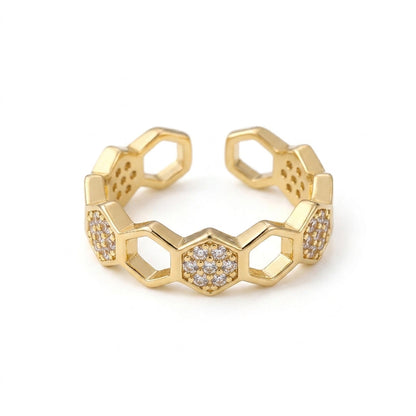 Glas Bikube Ring | Guld