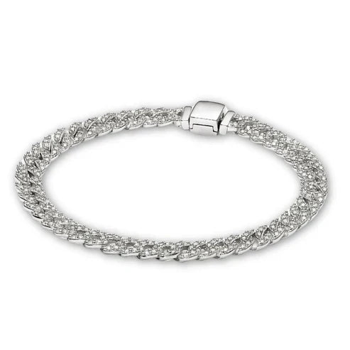 Pave Cuban Armbånd