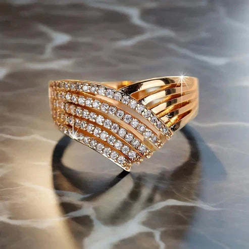 Spidset Sparky Guld Ring