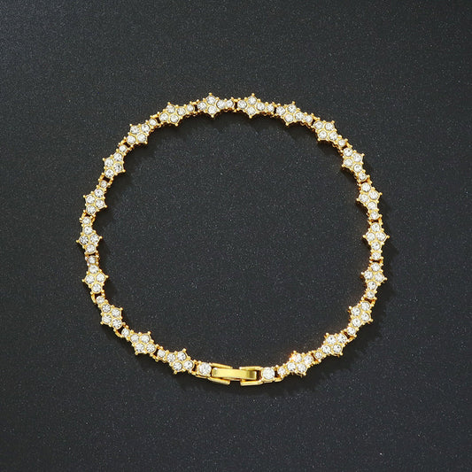 Klassisk Tennis Armbånd | Guld