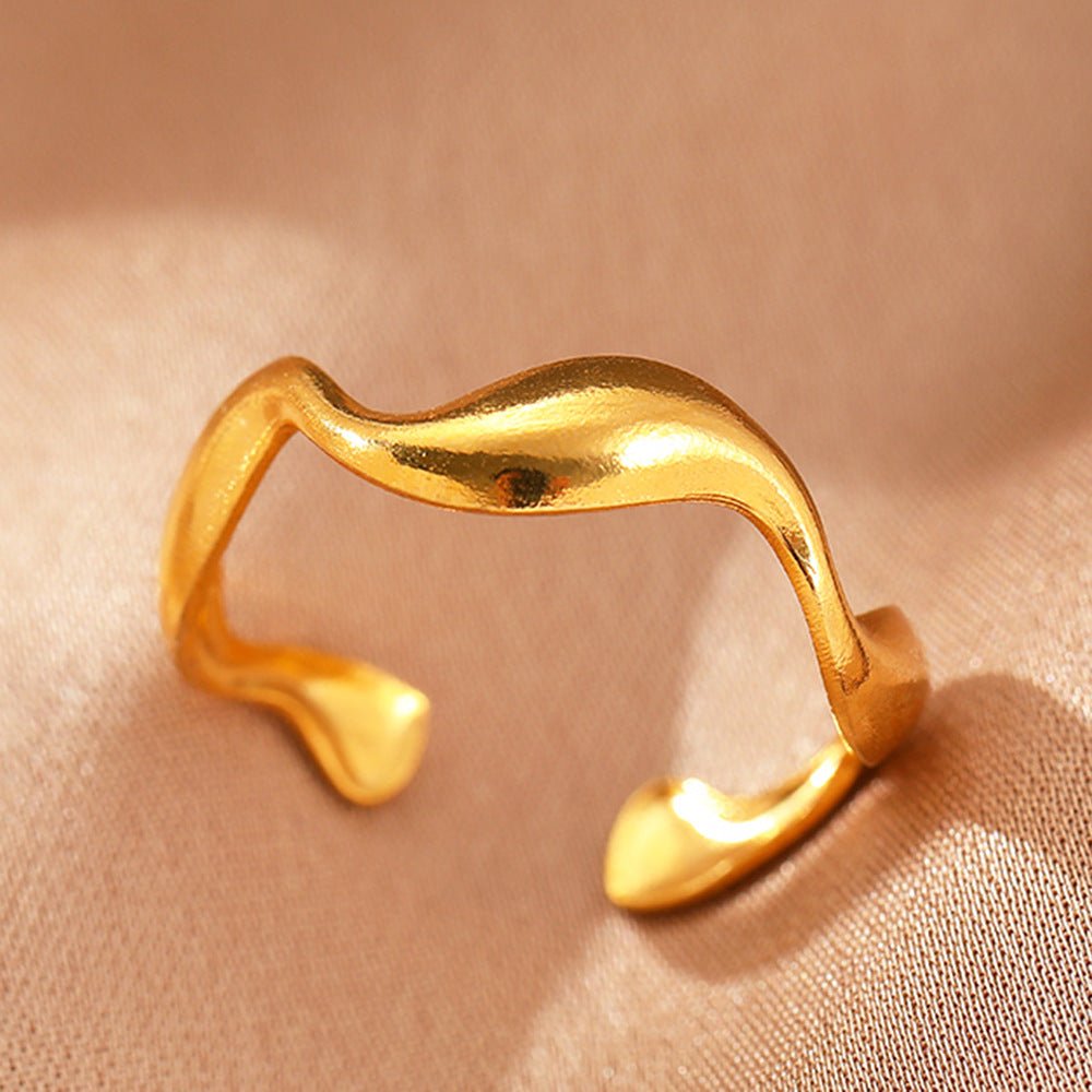 Elyra Ring Blød Flow | Guld