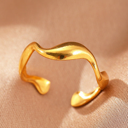 Elyra Ring Blød Flow | Guld