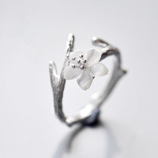 Hvide Naturlige Jade Ringe