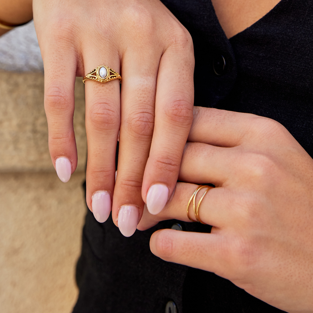 Guld Minimalistisk Wrap Ring