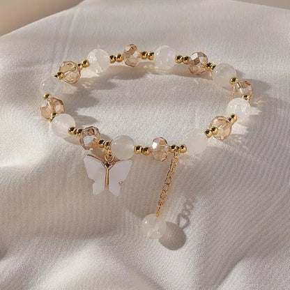 Smuk Sommerfugle Perle Stretch Armbånd