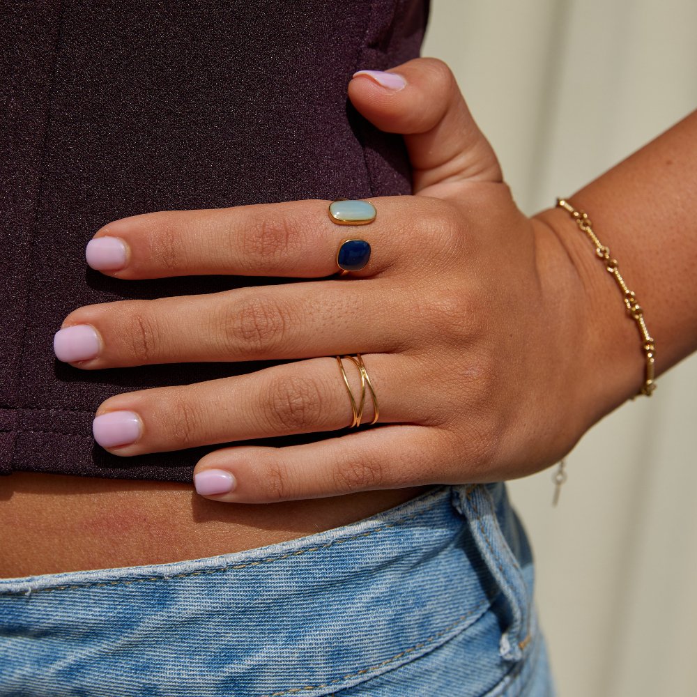 Guld Minimalistisk Wrap Ring