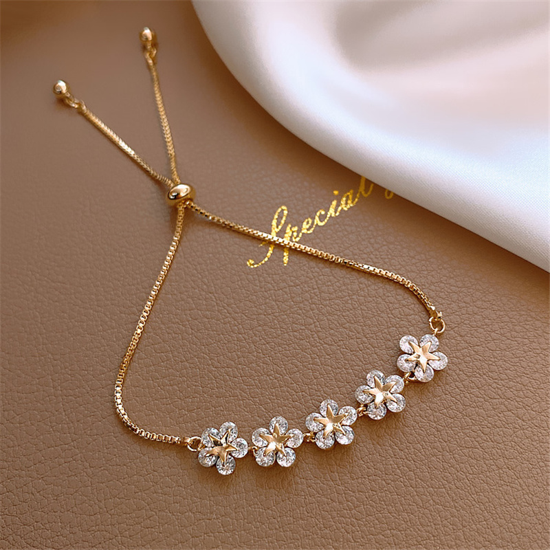Armbånd Crystal Daisy i Guld