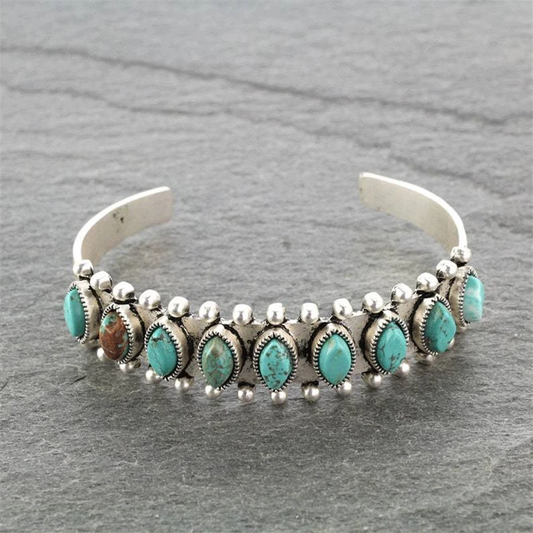 Vintage Turkis Sten Armbånd