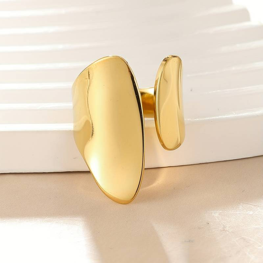Elegant åbent guld ring