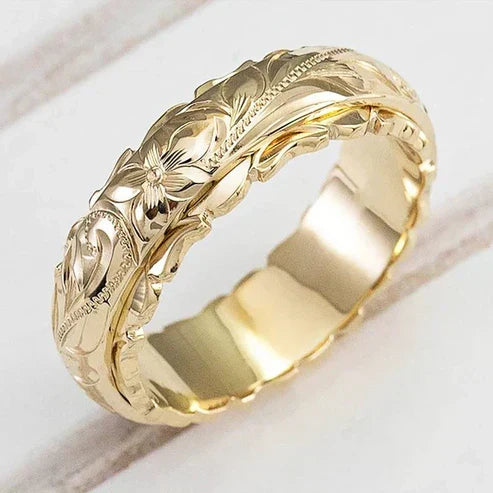 Antik Guld Blomster Ring