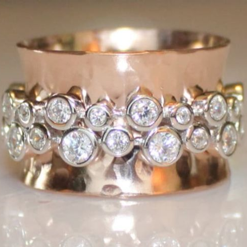 Vintage Zirconia Bælte Rose Ring