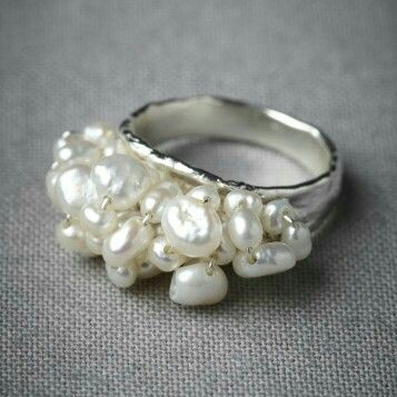 Vintage Baroque Perle Ring