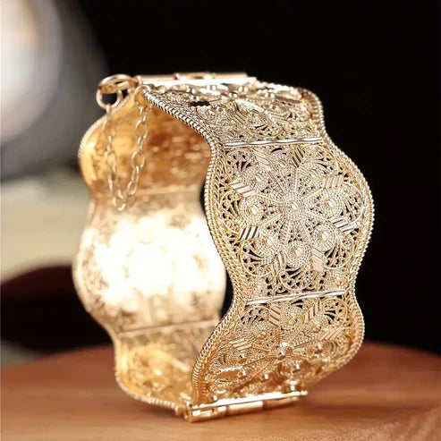 Gylden Mandala Armbånd