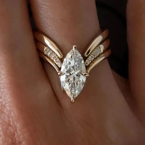 Drop Crown Guld Ring
