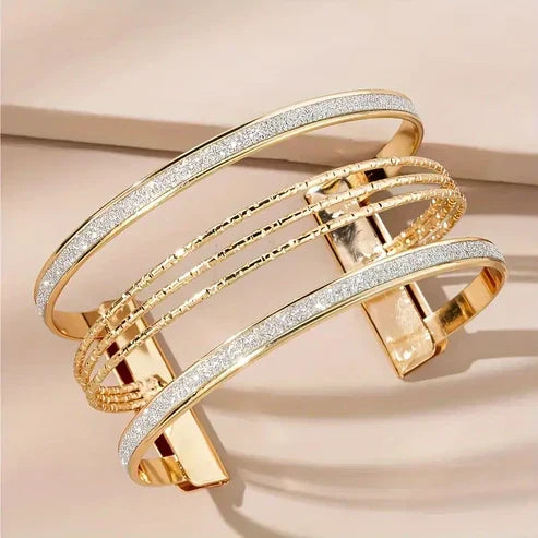 Åben Guld Lys Armbånd