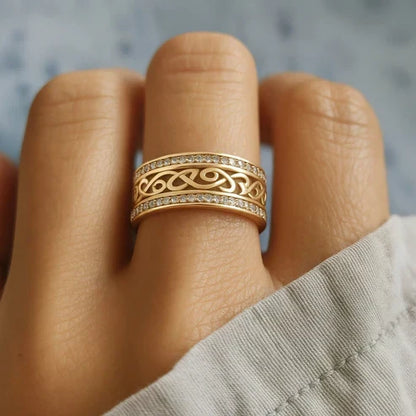 Lys Hollow Guld Ring